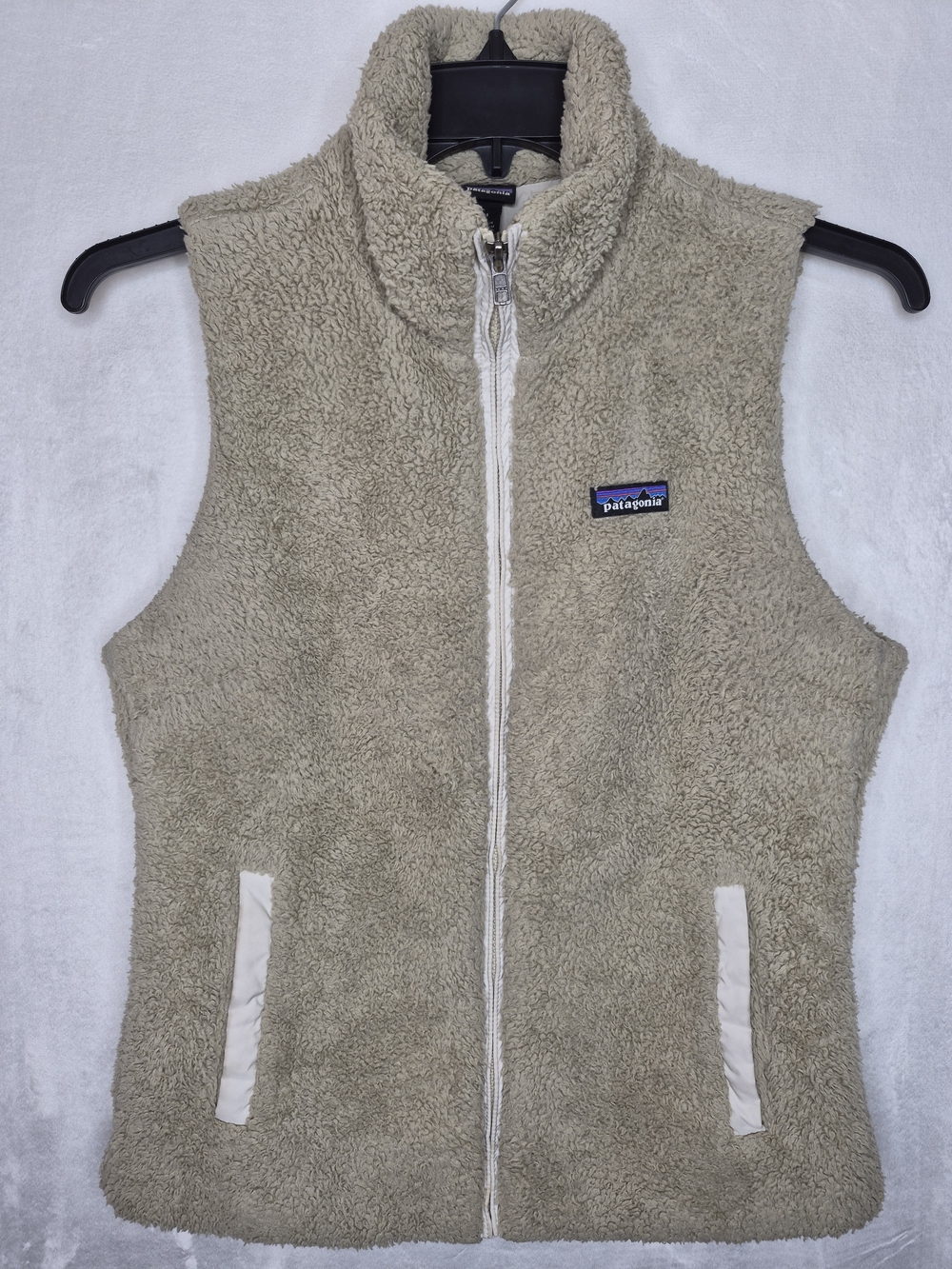 Patagonia Los Gatos High Pile Fleece Vest Oatmeal Womens Size Medium
